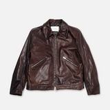 JIMMY LEATHER JACKET | BROWN